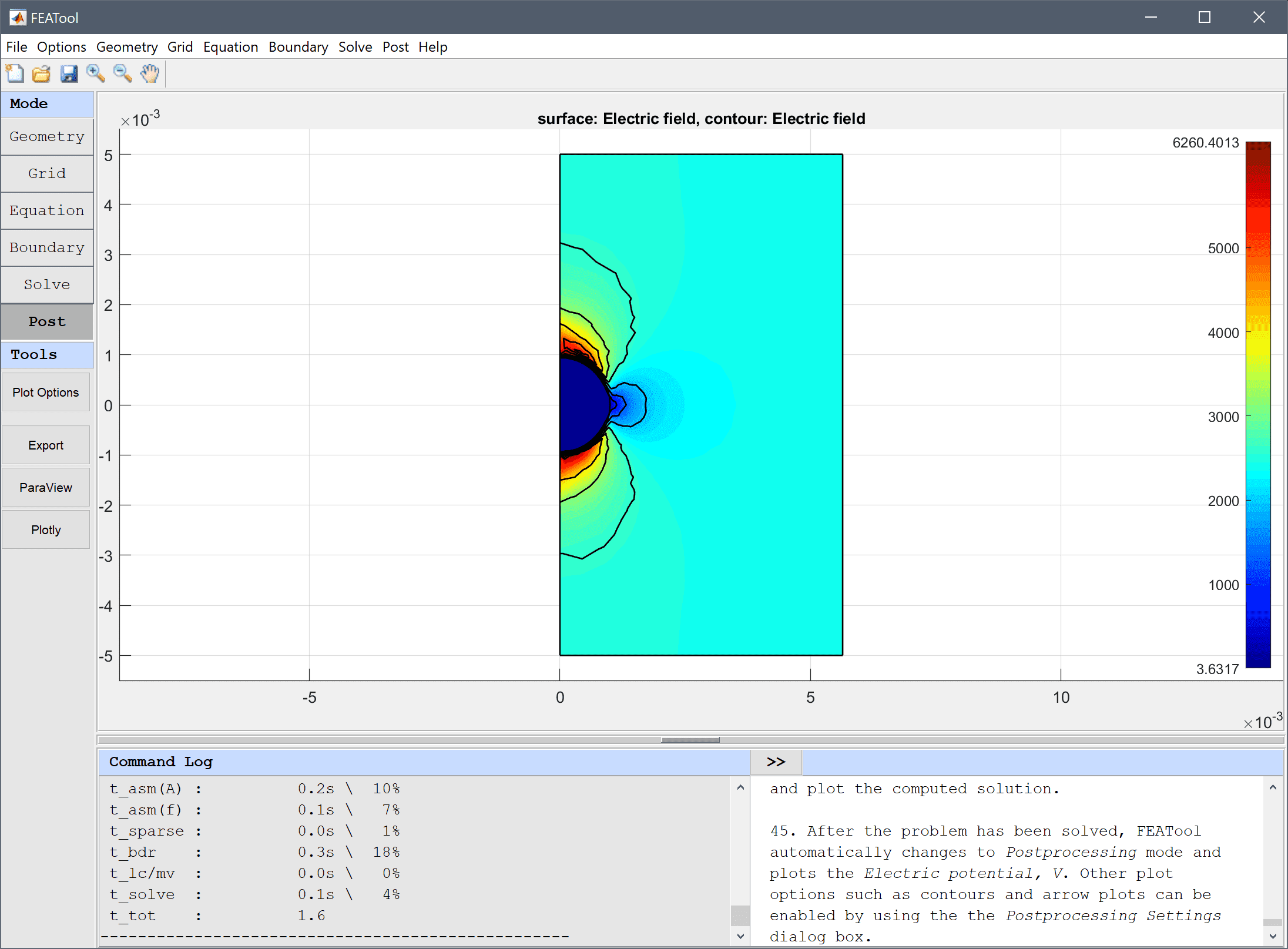 
  FEATool Multiphysics Tutorial - Conducting Sphere
