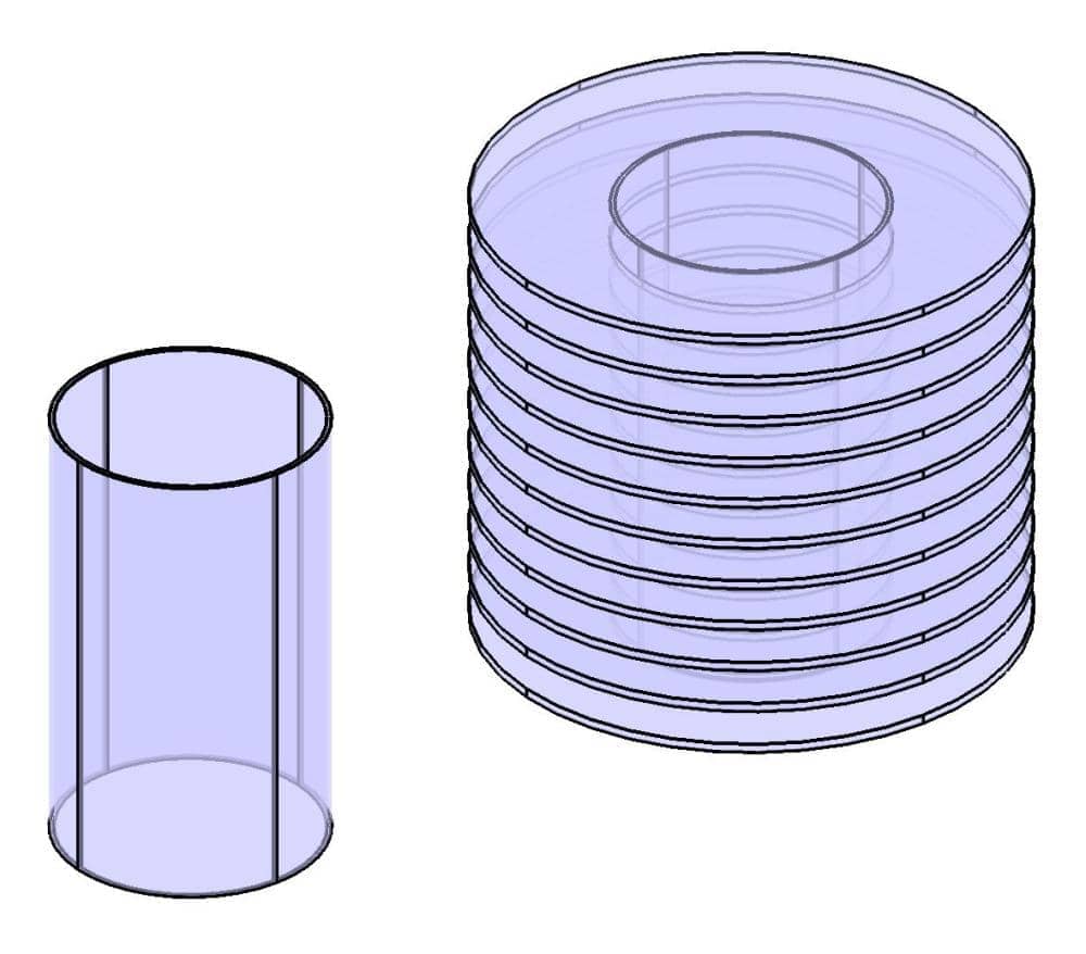 
  FEATool Multiphysics Tutorial - Cooling of a heated pipe with and without cooling fins
