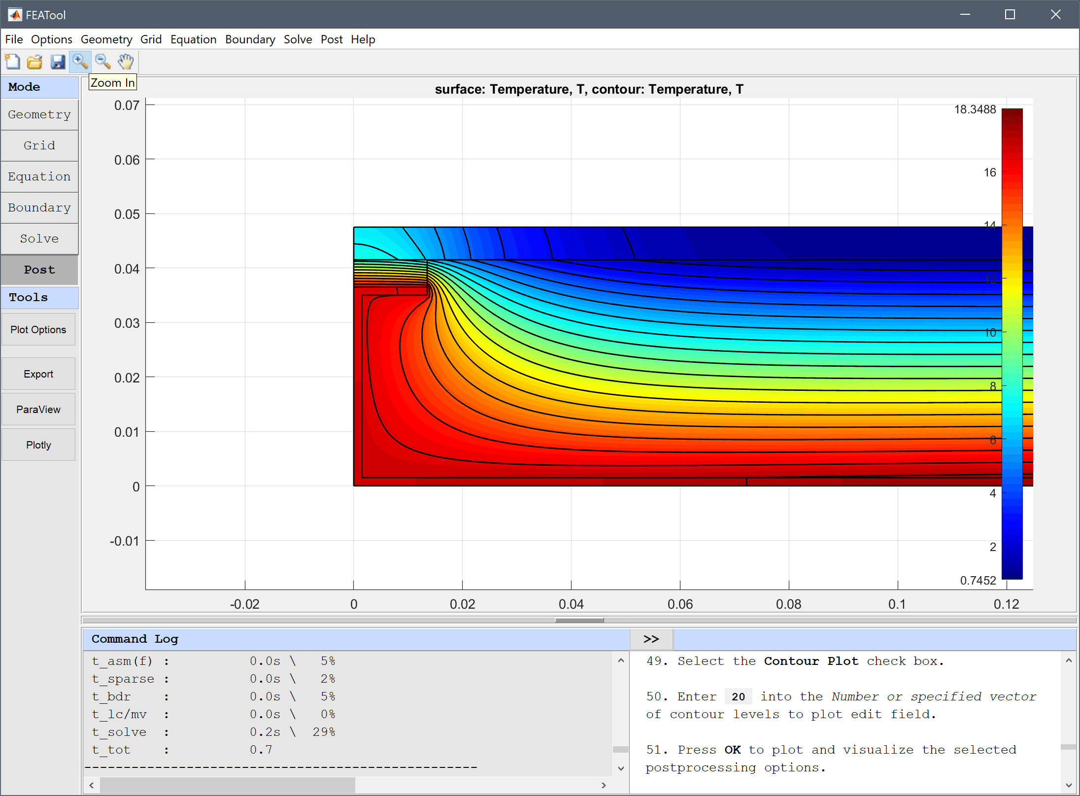 
  FEATool Multiphysics Tutorial - Thermal Bridge
