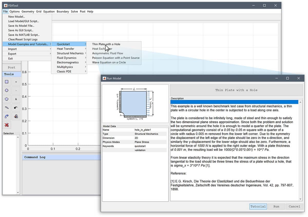 FEATool Multiphysics - Automated Physics Simulation Tutorials