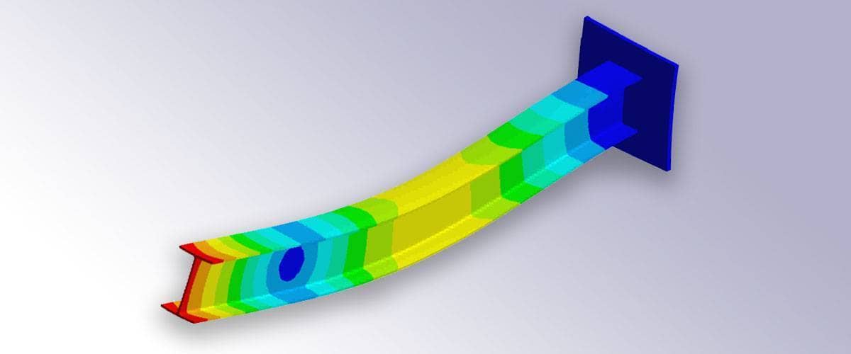 FEM Euler Beam Modeling and Simulation in MATLAB with FEATool Multiphysics