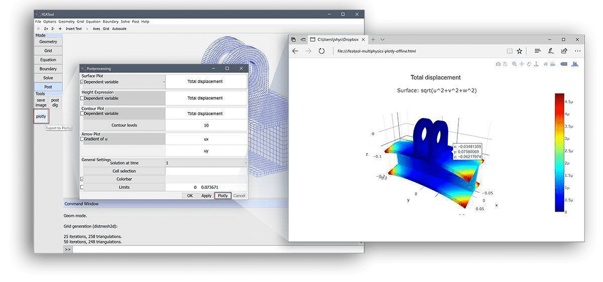 Plotly MATLAB GUI integration