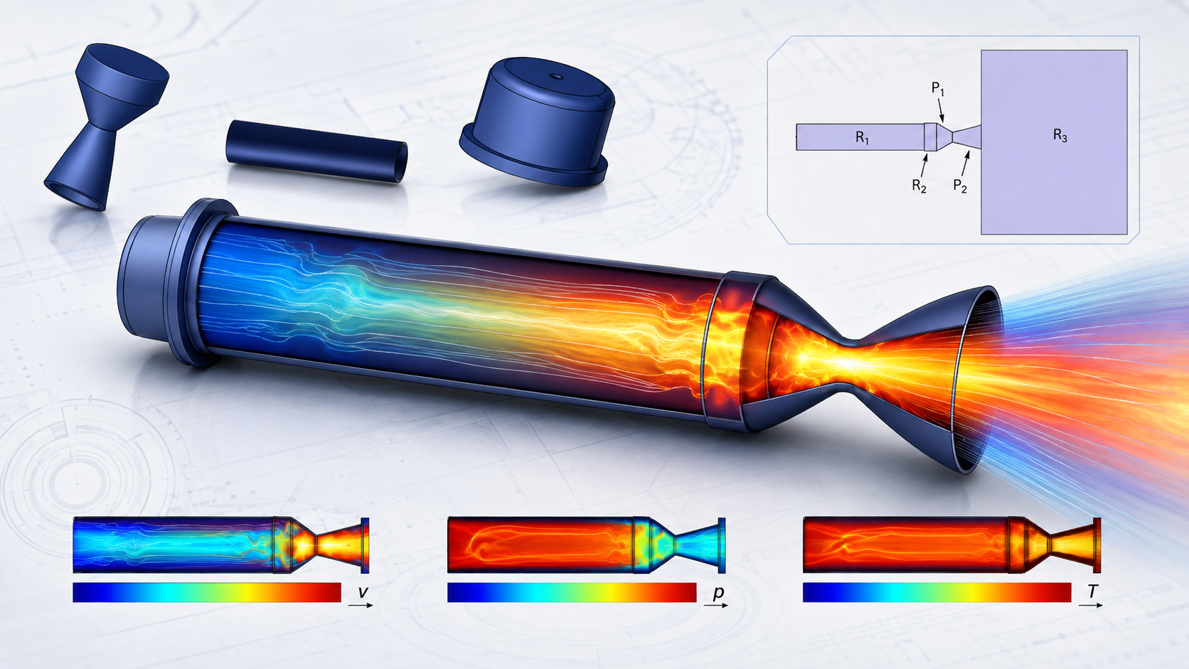 Rocket Nozzle Design and Validation with FEATool Multiphysics